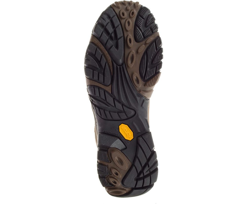 Merrell Boots Brown - Moab Adventure Mid Waterproof Wide Width - Mens 16UAJZNDK